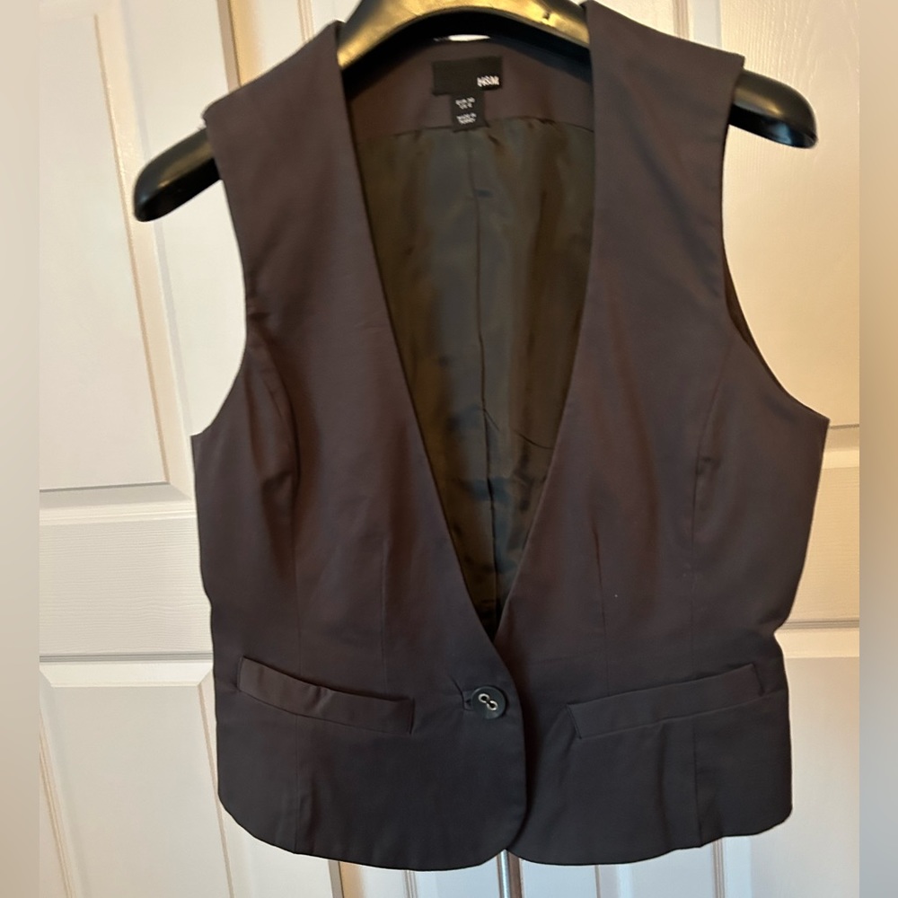 H&M VINTAGE GREY COTTON VEST